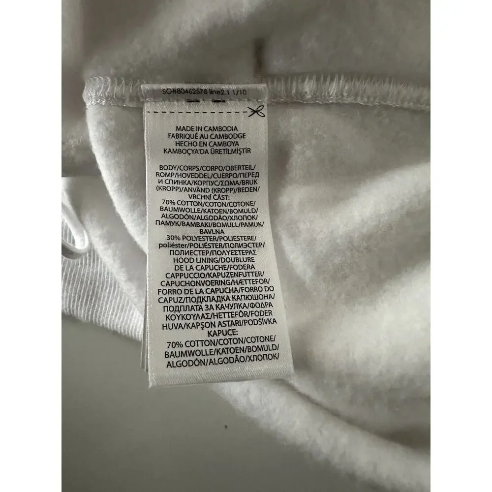 NWT $188 Polo Ralph Lauren Long Sleeve Bear Sweatshirt with Hoodie White 3XB/3TG